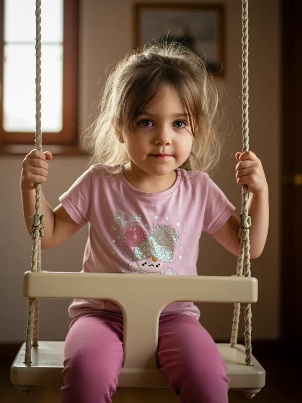 Niña en entorno de estimulación temprana — sesión de desarrollo sensorial en Mimos Desarrollo Integral, Sada, A Coruña