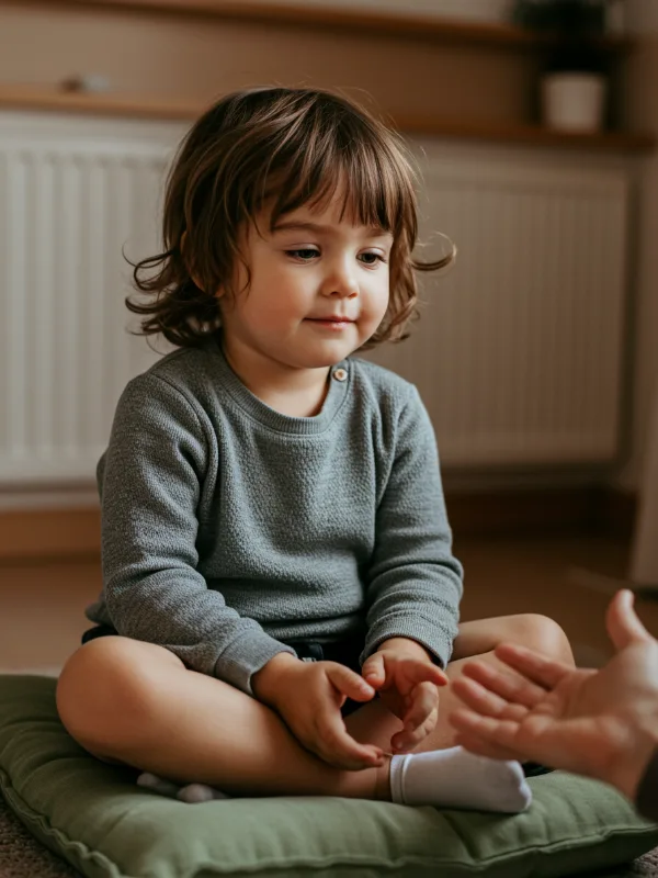 Niño en entorno de juego libre para trabajar la regulación emocional con terapia ocupacional en Mimos, A Coruña
